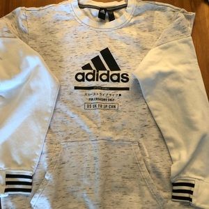 Adidas grey/white “for creators only”sweatshirt.
